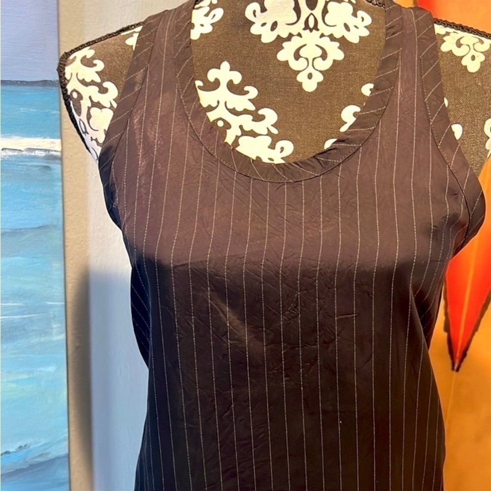 Toga Pulla, Pinstripe Black Cupra Body w/Attached Mesh Hem, Excellent Condition - Picture 13 of 14